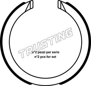 Trusting 040.163 - Brake Shoe Set, parking brake onlydrive.pro