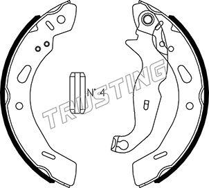 Trusting 040.162 - Brake Shoe Set onlydrive.pro