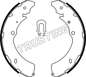 Trusting 047.374 - Brake Shoe Set onlydrive.pro