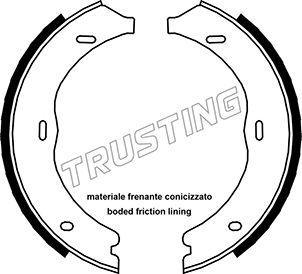 Trusting 052.135 - Brake Shoe Set, parking brake onlydrive.pro