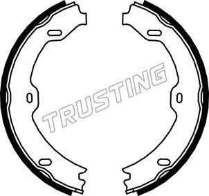 Trusting 052.130 - Brake Shoe Set, parking brake onlydrive.pro