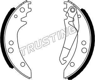 Trusting 052.125 - Brake Shoe Set onlydrive.pro