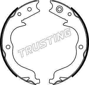 Trusting 064.180 - Brake Shoe Set, parking brake onlydrive.pro