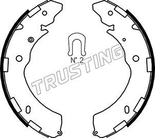 Trusting 064.181 - Brake Shoe Set onlydrive.pro