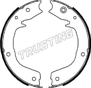Trusting 064.179 - Brake Shoe Set, parking brake onlydrive.pro