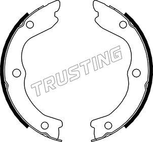 Trusting 067.196 - Brake Shoe Set, parking brake onlydrive.pro