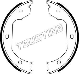 Trusting 019.029 - Brake Shoe Set, parking brake onlydrive.pro