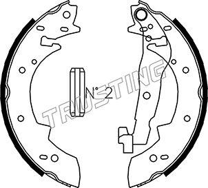 Trusting 019.024 - Brake Shoe Set onlydrive.pro