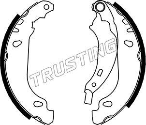 Trusting 088.231 - Комплект тормозных колодок, барабанные onlydrive.pro