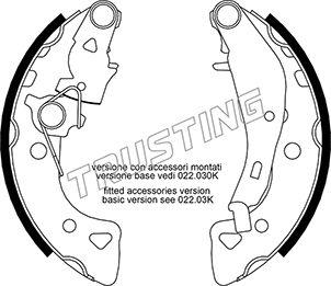 Trusting 022.034Y - Brake Shoe Set onlydrive.pro