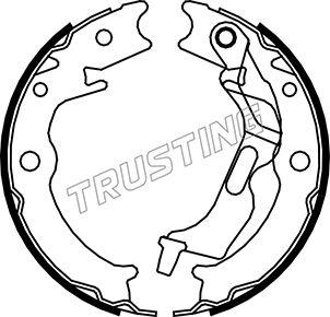 Trusting 027.007 - Brake Shoe Set, parking brake onlydrive.pro