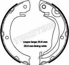 Trusting 115.325 - Brake Shoe Set, parking brake onlydrive.pro