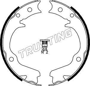 Trusting 110.336 - Brake Shoe Set, parking brake onlydrive.pro