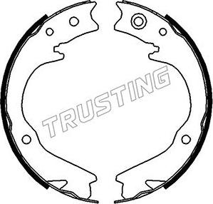 Trusting 110.338 - Brake Shoe Set, parking brake onlydrive.pro