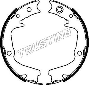 Trusting 110.337 - Brake Shoe Set, parking brake onlydrive.pro