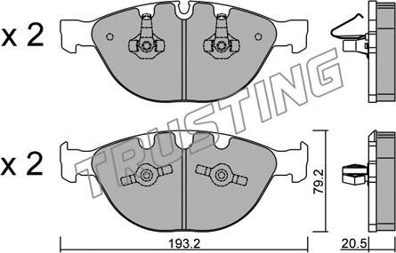 Trusting 788.0 - Brake Pad Set, disc brake onlydrive.pro