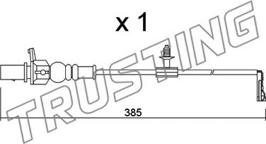 Trusting SU.348 - Kulumisenilmaisin, jarrupala onlydrive.pro