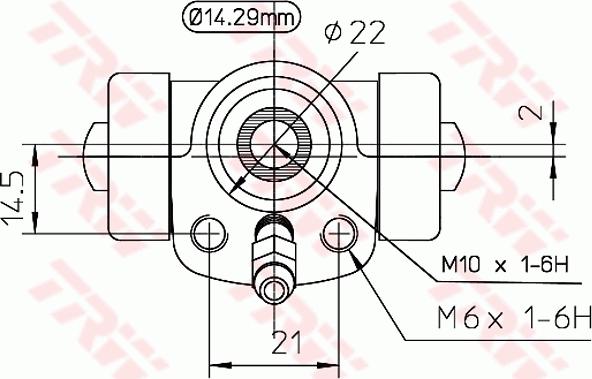 TRW BWA108 - Riteņa bremžu cilindrs onlydrive.pro