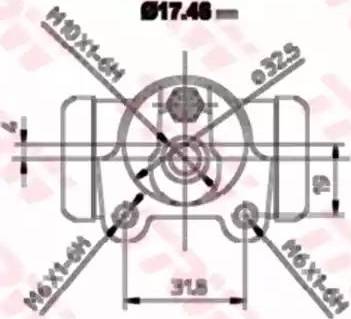 TRW BWA129 - Wheel Brake Cylinder onlydrive.pro