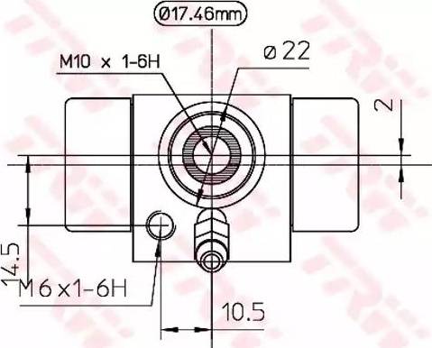 TRW BWC107A - Jarrusylinteri onlydrive.pro