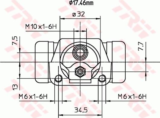 TRW BWC187 - Rattapidurisilinder onlydrive.pro