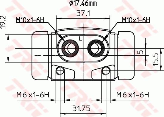 TRW BWC245 - Wheel Brake Cylinder onlydrive.pro