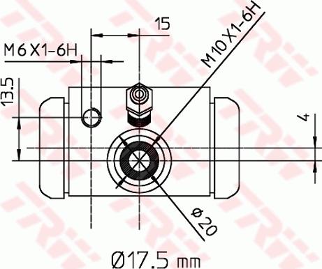 TRW BWC243 - Wheel Brake Cylinder onlydrive.pro