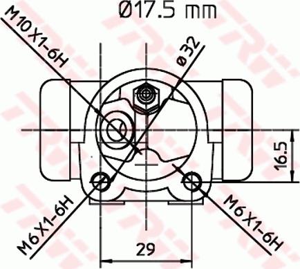 TRW BWC247 - Колесный тормозной цилиндр onlydrive.pro