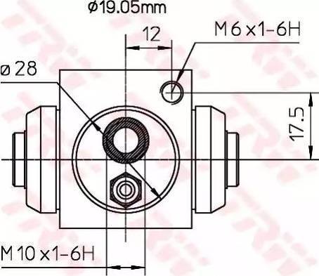 TRW BWD119A - Колесный тормозной цилиндр onlydrive.pro