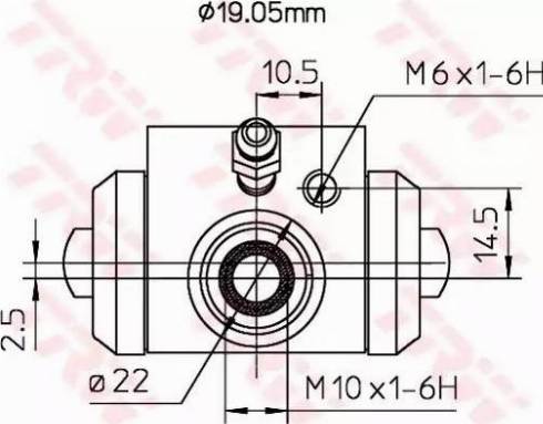 TRW BWD113A - Rattapidurisilinder onlydrive.pro