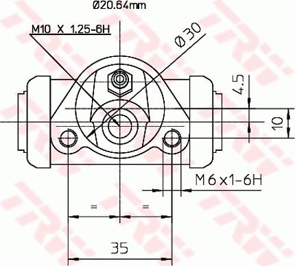 TRW BWF144 - Wheel Brake Cylinder onlydrive.pro