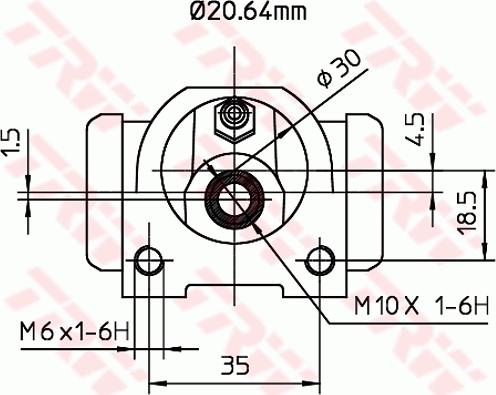 TRW BWF261 - Wheel Brake Cylinder onlydrive.pro