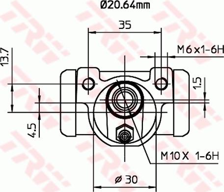 TRW BWF262 - Wheel Brake Cylinder onlydrive.pro