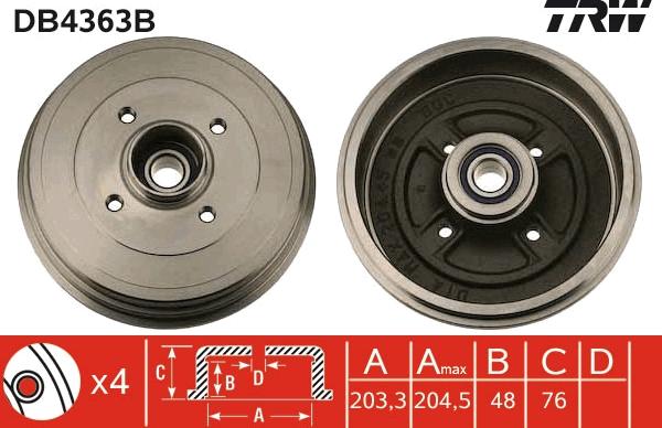 TRW DB4363B - Jarrurumpu onlydrive.pro