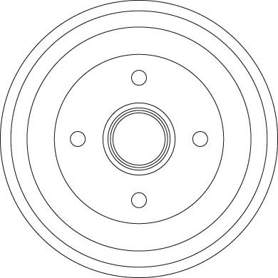 TRW DB4308MR - Brake Drum onlydrive.pro