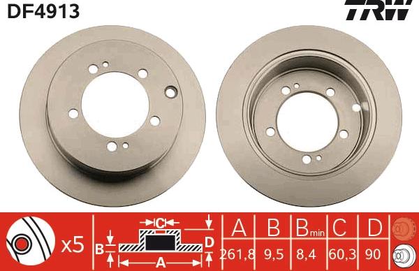 TRW DF4913 - Brake Disc onlydrive.pro