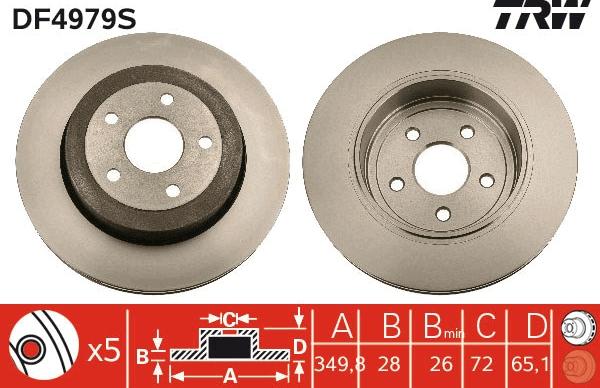 TRW DF4979S - Brake Disc onlydrive.pro