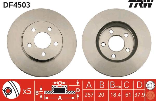 TRW DF4503 - Brake Disc onlydrive.pro