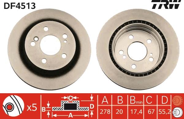 TRW DF4513 - Jarrulevy onlydrive.pro