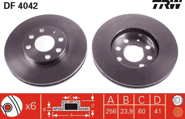 TRW DF4042 - Jarrulevy onlydrive.pro