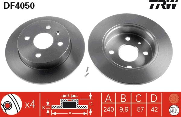 TRW DF4050 - Piduriketas onlydrive.pro