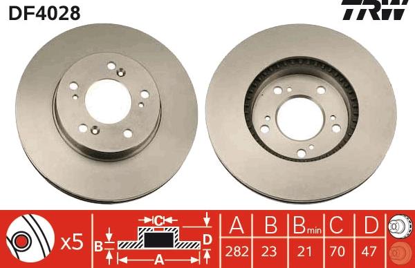 TRW DF4028 - Brake Disc onlydrive.pro