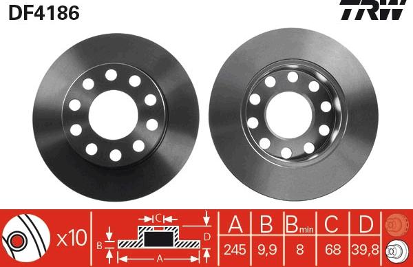 TRW DF4186 - Jarrulevy onlydrive.pro