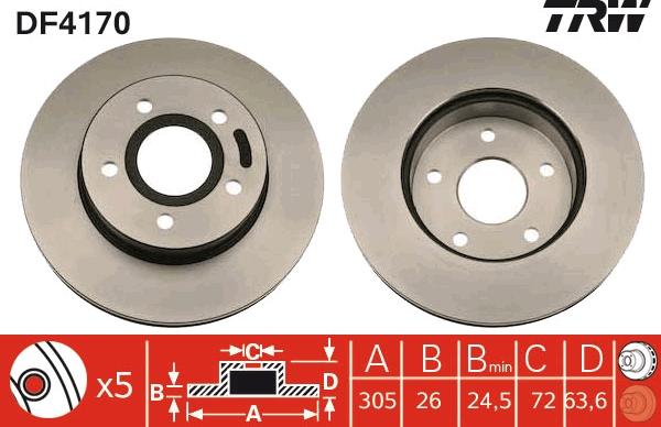 TRW DF4170 - Brake Disc onlydrive.pro