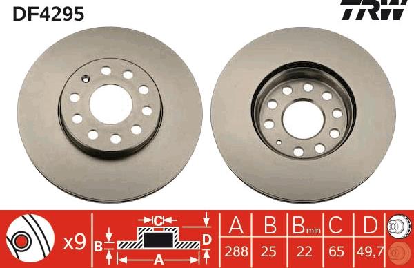 TRW DF4295 - Jarrulevy onlydrive.pro