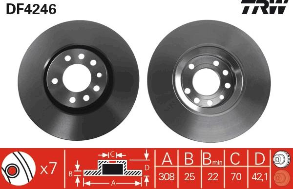 TRW DF4246 - Jarrulevy onlydrive.pro