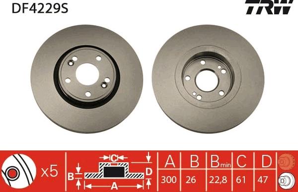 TRW DF4229S - Jarrulevy onlydrive.pro