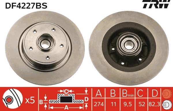 TRW DF4227BS - Jarrulevy onlydrive.pro