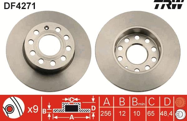 TRW DF4271 - Brake Disc onlydrive.pro