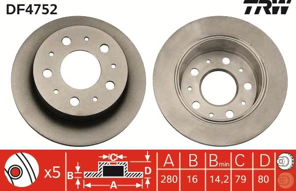 TRW DF4752 - Jarrulevy onlydrive.pro